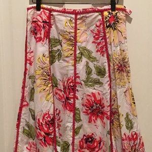Etcetera floral A-line skirt